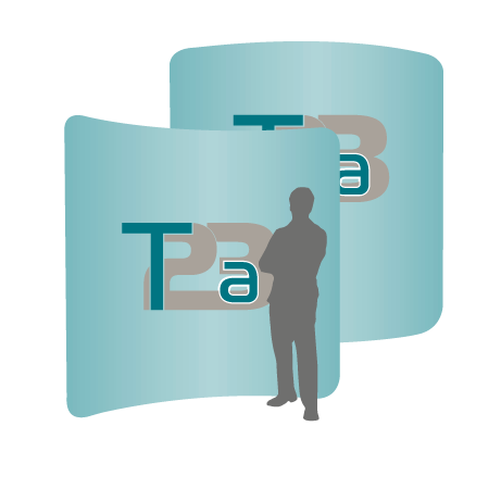 Textilwand ALU | 240er gebogen | beidseitig bedruckt