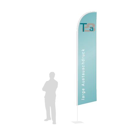 Beachflag Wind Austauschdruck | Large (400 cm) | einseitig bedruckt