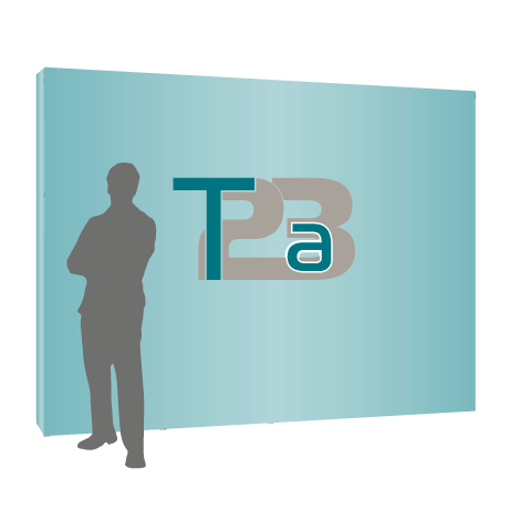 Textilfaltwand | 4 x 3 Felder gerade | einseitig bedruckt