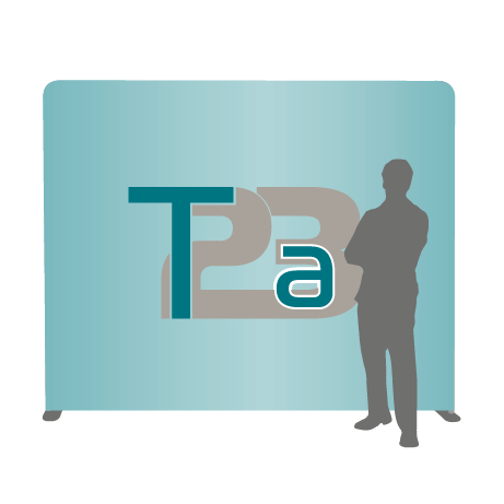 Textilwand ALU | 240er gerade | einseitig bedruckt