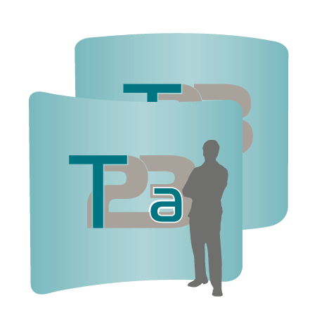 Textilwand ALU | 300er gebogen | beidseitig bedruckt