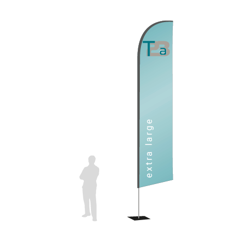 Beachflag Wind | Extra Large (490 cm) | einseitig bedruckt