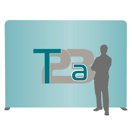 Textilwand ALU | 300er gerade | einseitig bedruckt