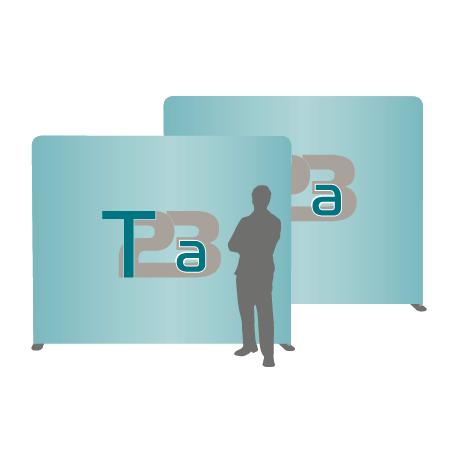 Textilwand ALU | 240er gerade | beidseitig bedruckt