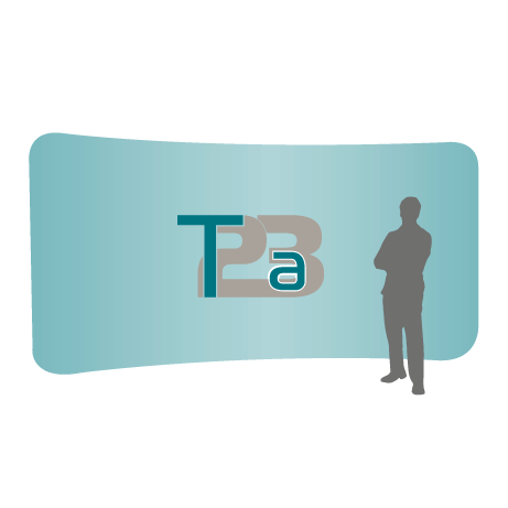 Textilwand ALU | 600er gebogen | einseitig bedruckt