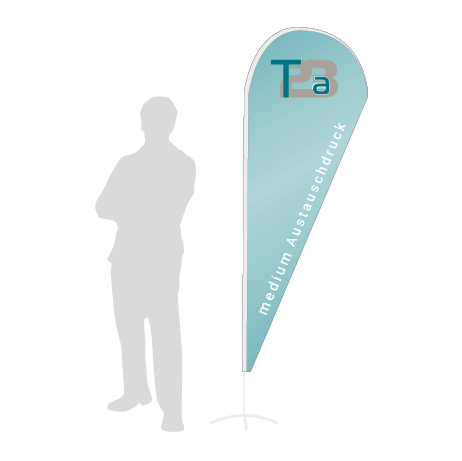 Beachflag Drop Austauschdruck | Medium (280 cm) | einseitig bedruckt