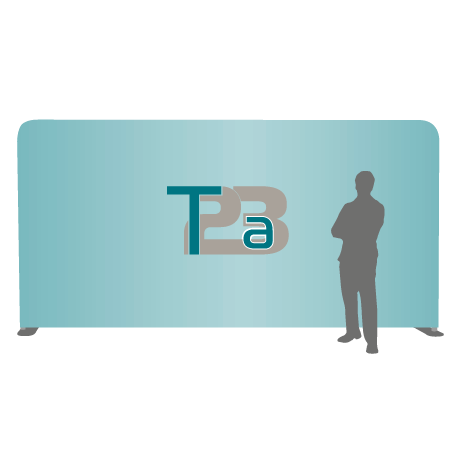 Textilwand ALU | 600er gerade | einseitig bedruckt